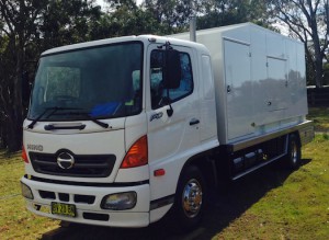 Film Silenced Generator Truck – 150kva Film Silenced Generator Van - 40kva